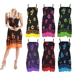 Hibiscus Flower Long LADY Dress