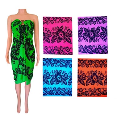 Hibiscus Flower Beach SARONG