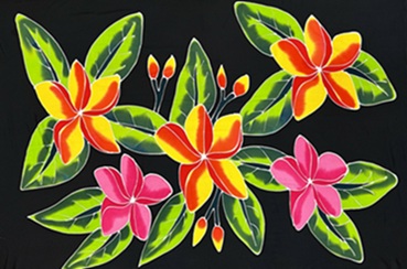 Hand Painted Tropical Full SARONG
