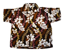 Hibiscus Hawaiian  Aloha Boy's SHIRT (L/XL)