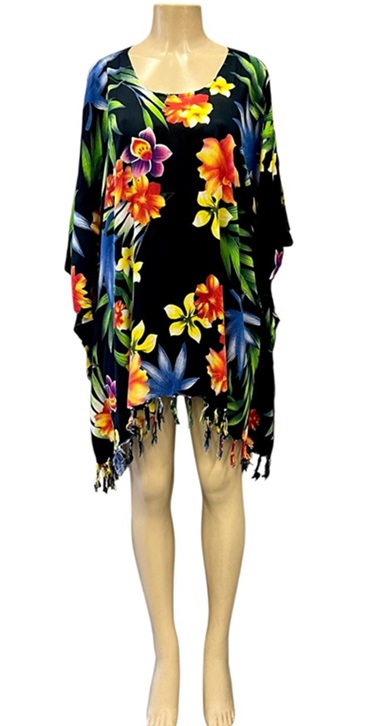 Floral Print Beach Cover-Up