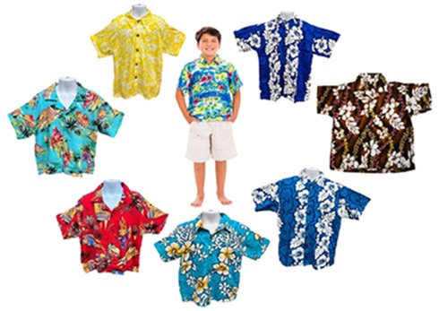 Hawaiian Tropical Boys SHIRT Large(Asst)