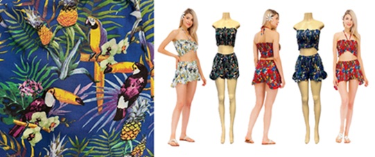 Tropical Print Top & SHORTS Set
