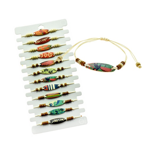 Surfboard Pendant With Coconut BRACELET