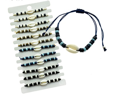 Cowrie Shell With Coconut Bead BRACELET