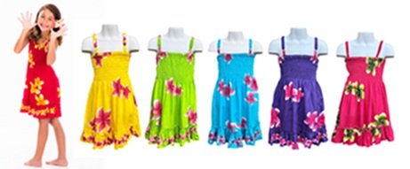 Plumeria Flower Pattern Children DRESS