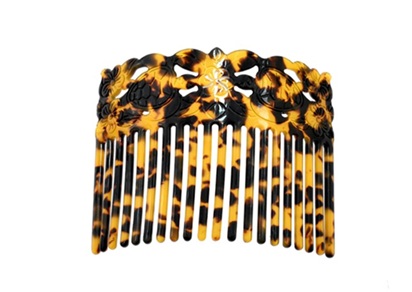 Faux Turtle Shell HAIR Combs-Brown
