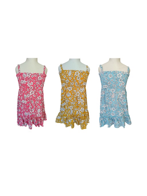 Flower Pattern Children DRESSes