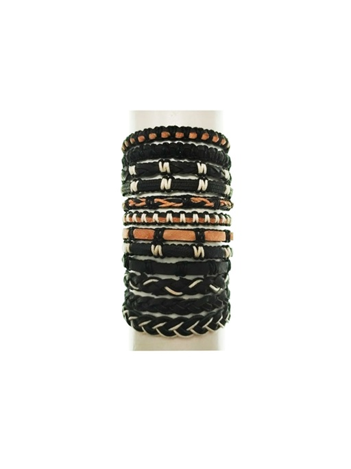 Black Leather BRACELETs