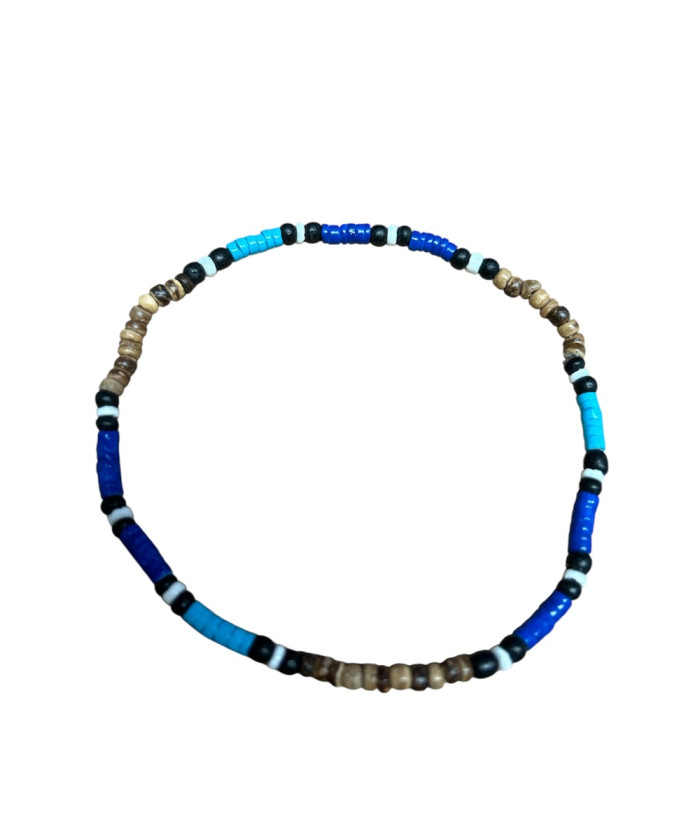 Coconut With Heishi Puka Shell ANKLET