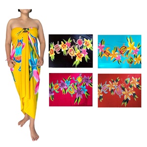 Hand Painted Tropical Full SARONG