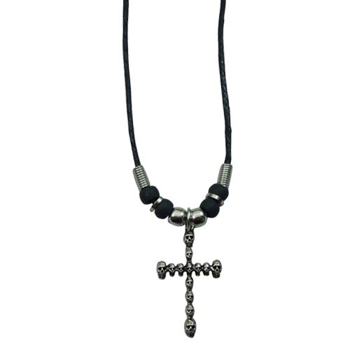 ''SKULLs'' Cross Pendant Necklace
