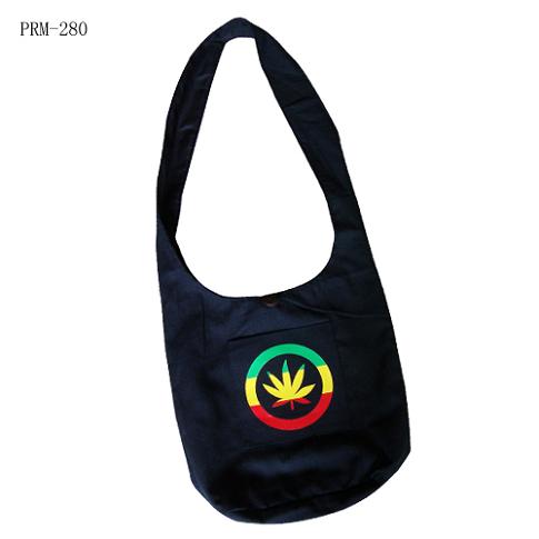 Rasta Colored Leaf SHOULDER BAG