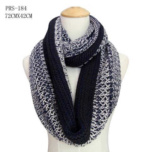 Navy Blue/Beige Infinity SCARF