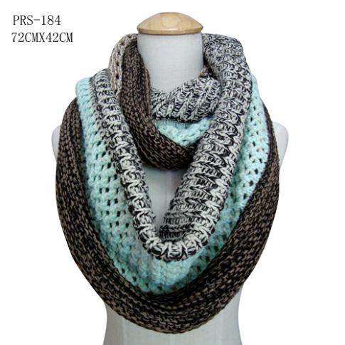 Turquoise/Brown Infinity SCARF