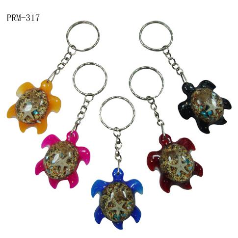 Ocean Theme RESIN Turtle Pendant Key Chains