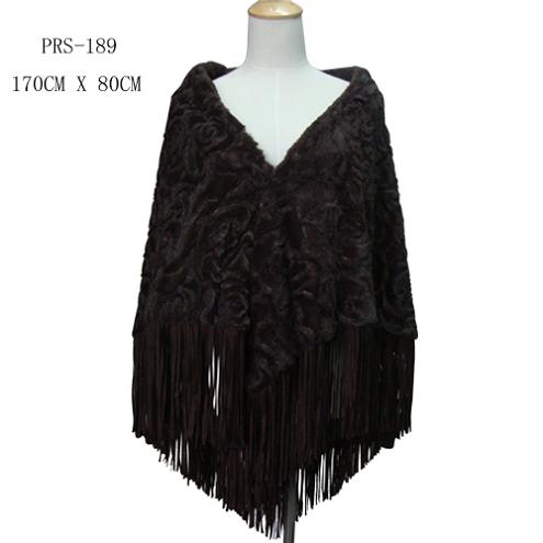 Brown Faux Fur Shawl