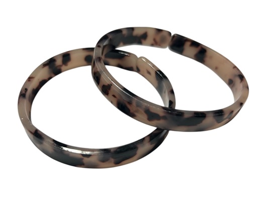 Ivory  Faux Turtle Shell BANGLE