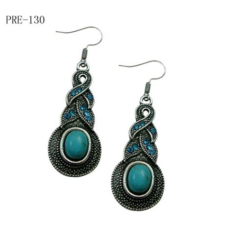 Turquoise Pendant Earrings