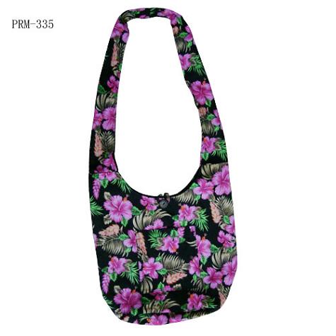 HAWAIIAN Pink Hibiscus Motive Shoulder Bag