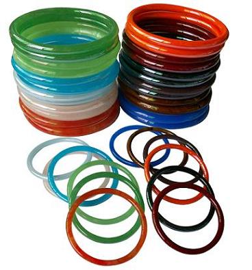 Multi Colored  Glass BANGLEs