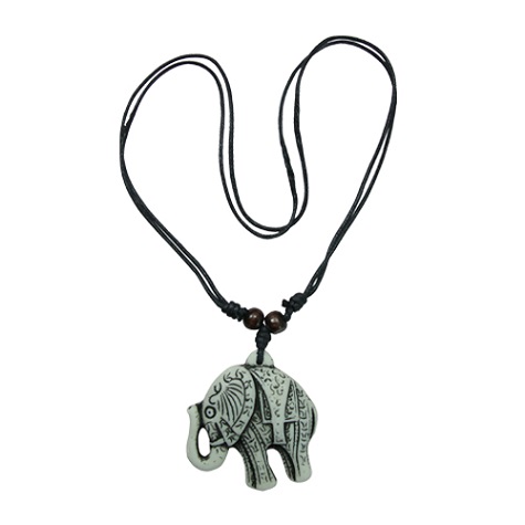 Resin Elephant Pendant NECKLACE