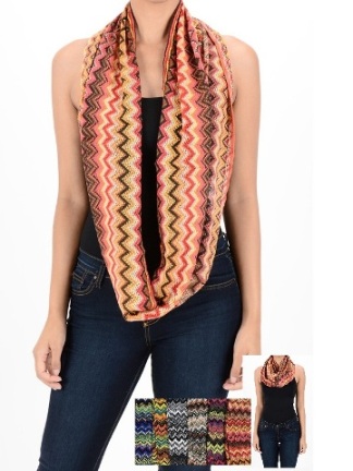 Chevron Pattern Infinity SCARF