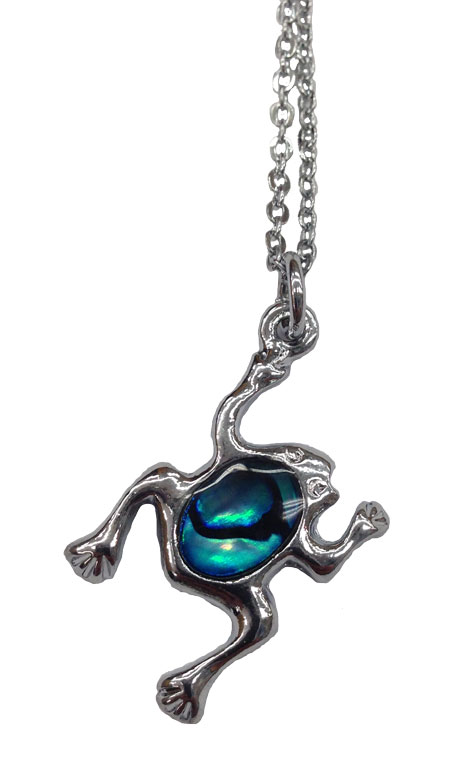 Paua Shell NECKLACE - Frog