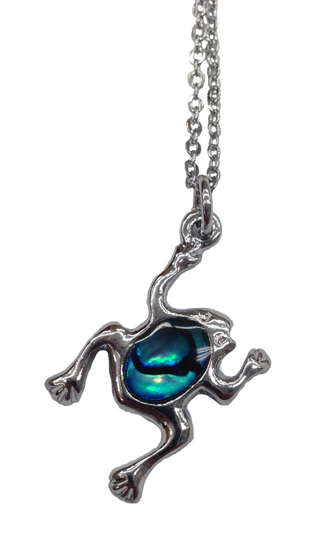 Paua Shell Necklace - Frog