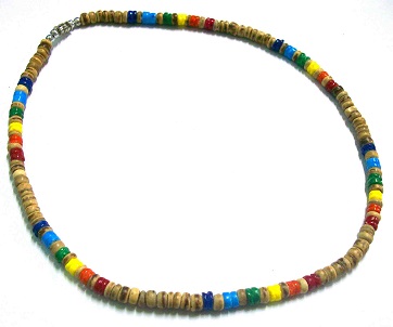 RAINBOW Shell With Tiger Coconut Necklace