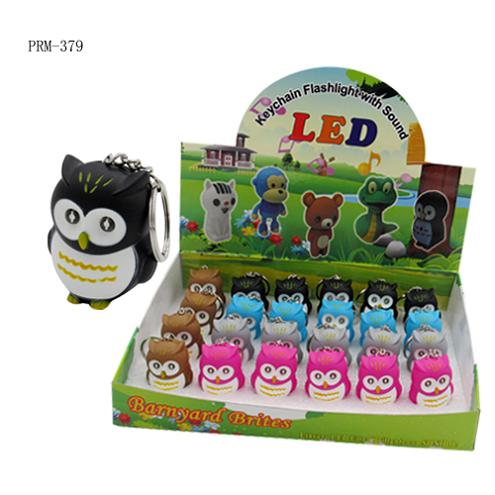 FLASHLIGHT Owl Key Chains