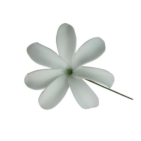 White Tiare Flower HAIR Stick