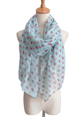 Small Flower Motif Summer SCARF