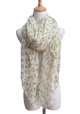 Running Horse Motif Summer SCARF