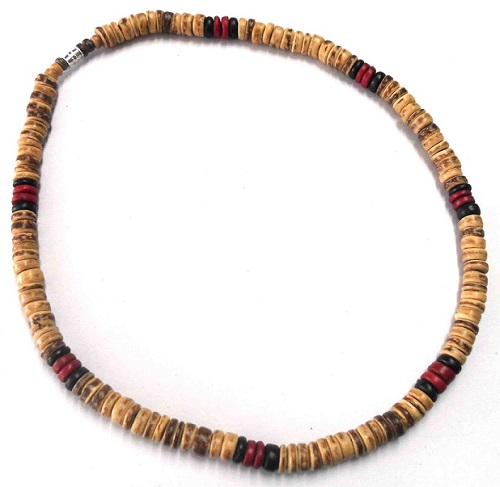 Red/Black/Brown Coco BEAD Necklace