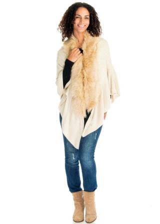 Cream LADIES Poncho