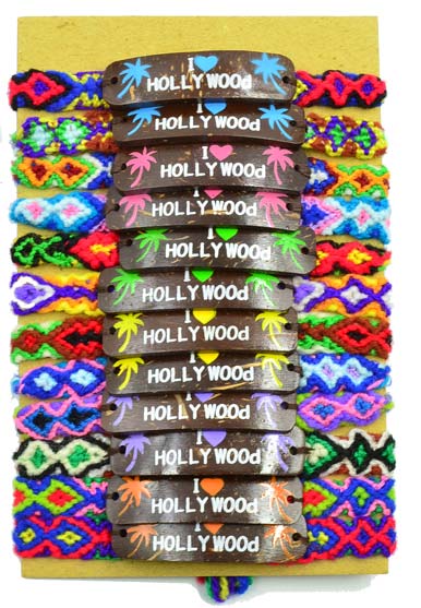 ''I Love Hollywood'' Friendship BRACELET - Palm Tree