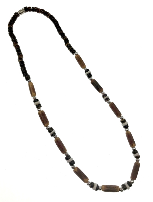 Tiger Coconut With Bamboo Tube NECKLACE