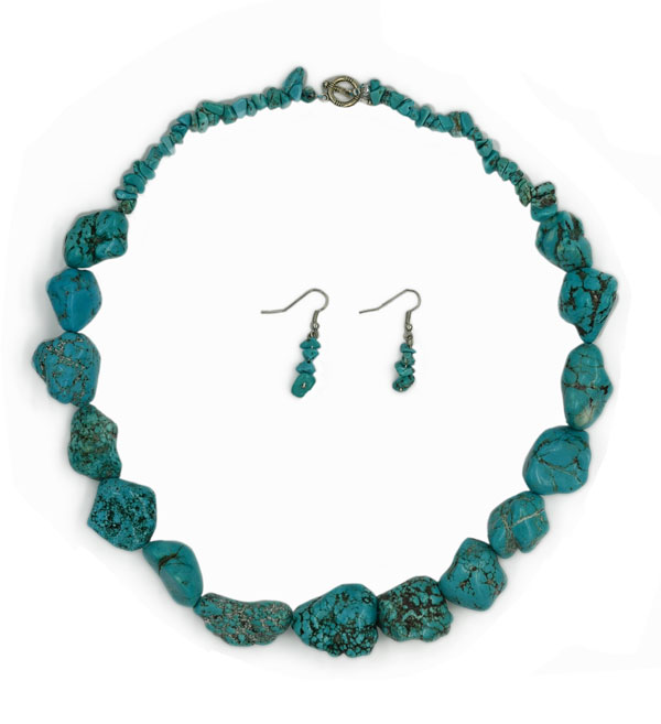 Turquoise NECKLACE & Earring Set