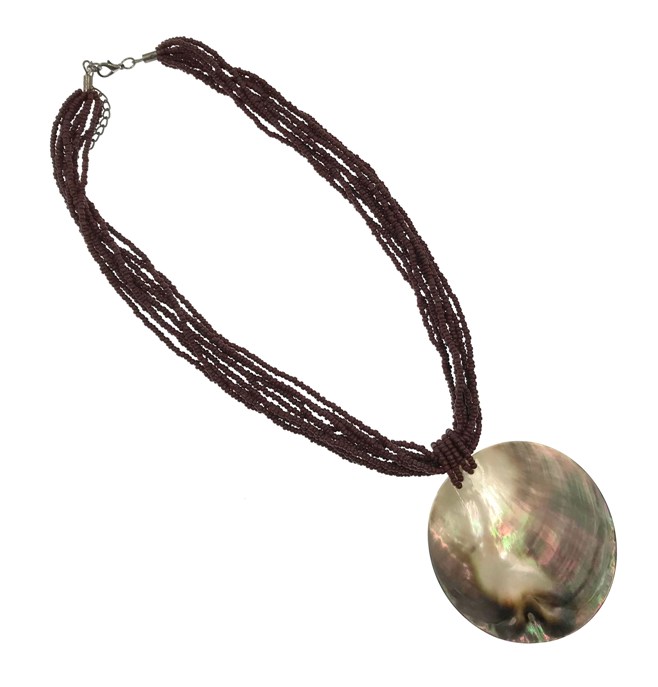 Brown MOP Shell Necklace