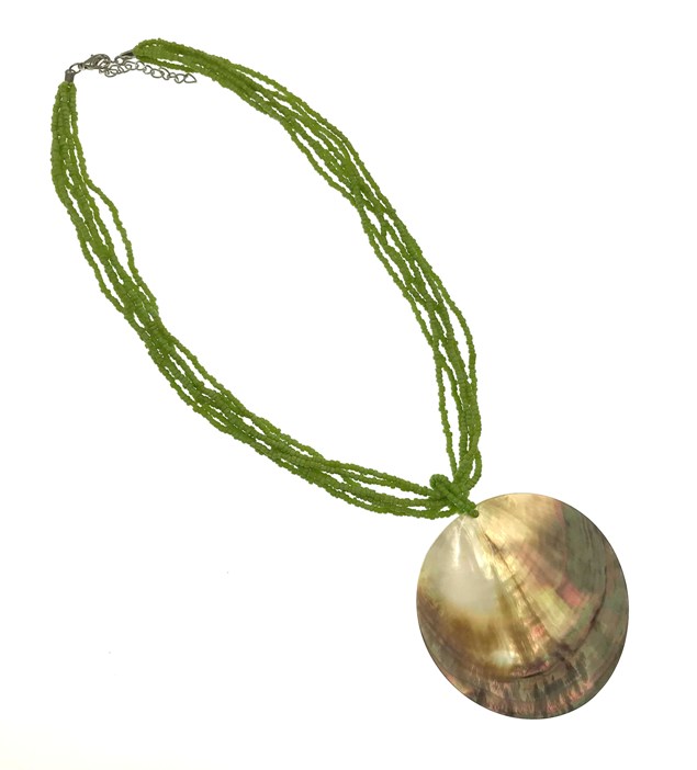 Green MOP Shell Necklace