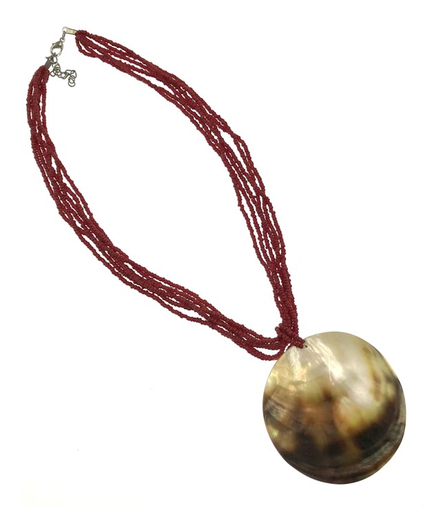 Red MOP Shell Necklace