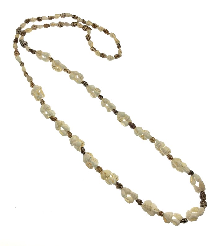 36'' NAssA Shell Lei NeCklACe