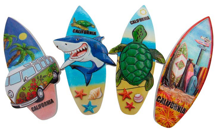 Surf Board Magnet (California)