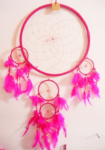 Large Pink Dream Catcher