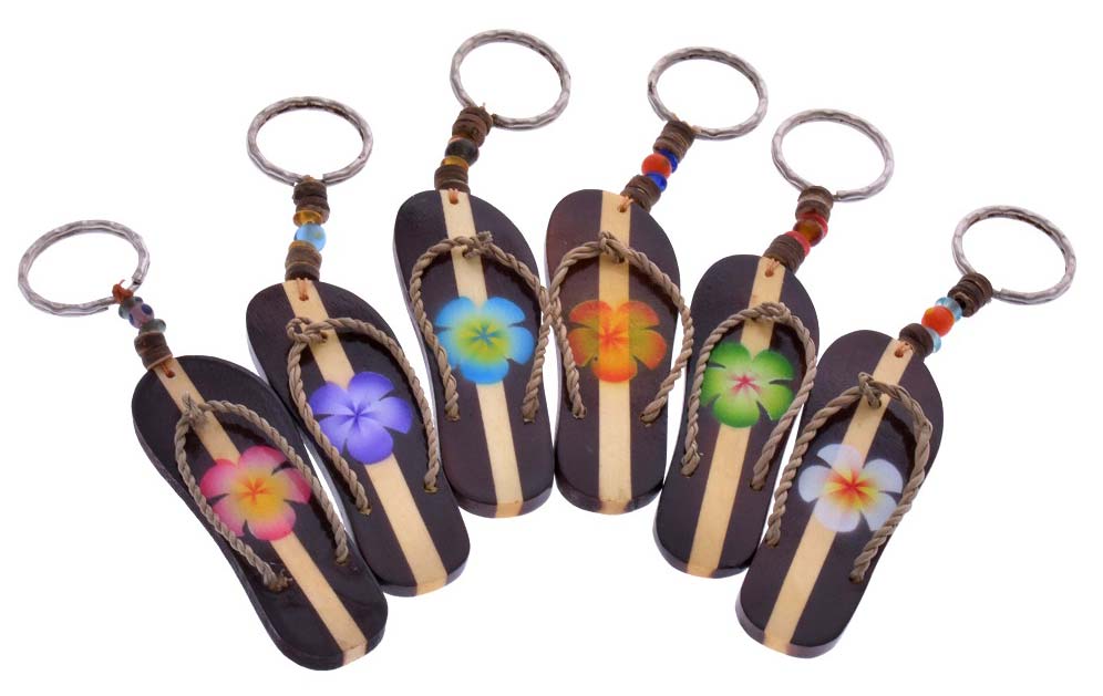 Malibu With Flower SANDAL Key Chains