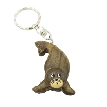 Wooden Sea LION Key Chains