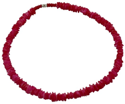 RED Rose Clam Shell Necklace
