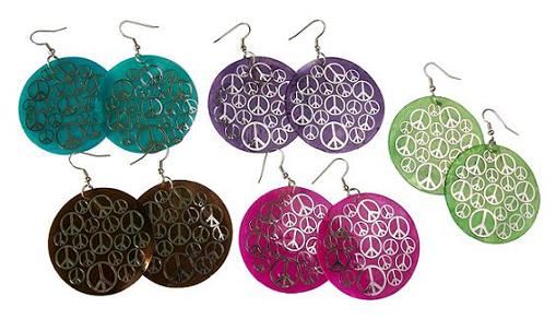 PEACE Sign Earring