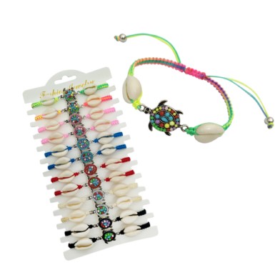 Turtle And Cowrie Shell Friendship Bracelets